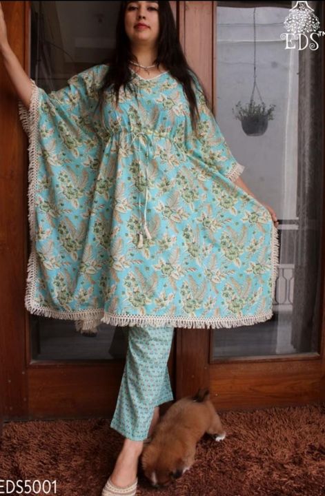 Women's cotton khaftan pant set. uploaded by Meena Fashion & Textiles on 3/5/2022