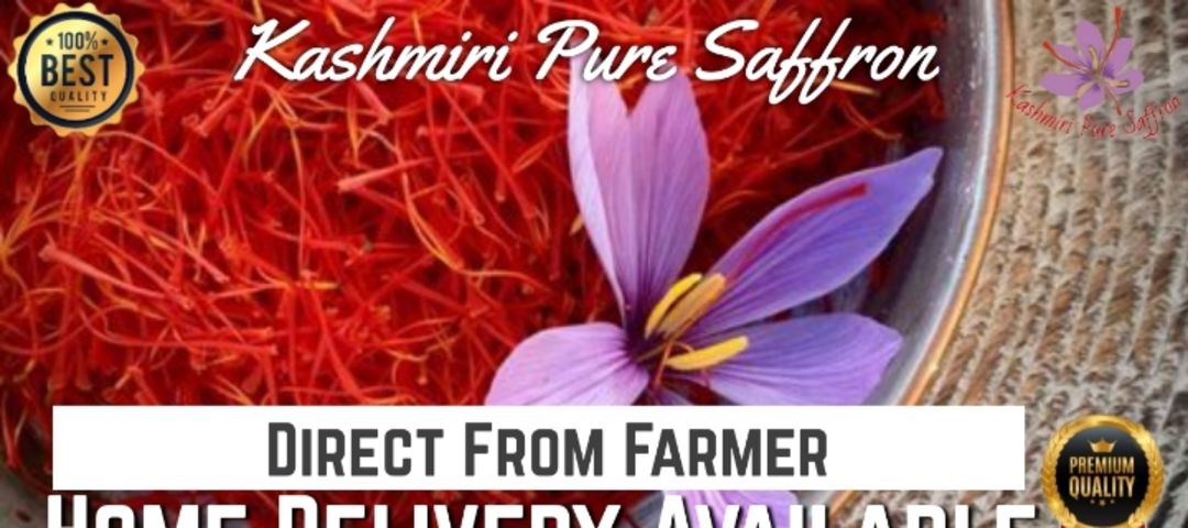Visiting card store images of Kashmiri pure saffron 