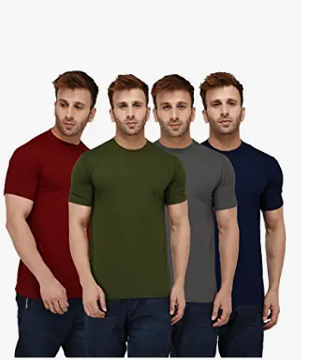  
Plane round neck t shirt 
100%cotton Febric 
Bio wash 
Good steaching  uploaded by business on 10/12/2020