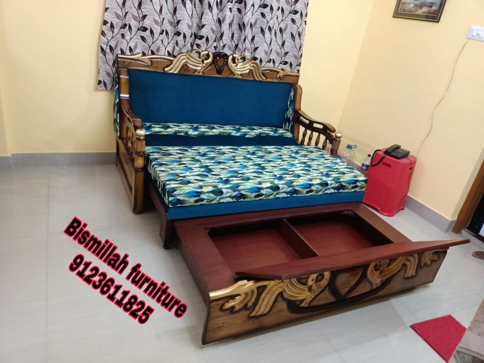 Shagun wooden sofa cum bed  uploaded by Bismillah furniture on 3/5/2022