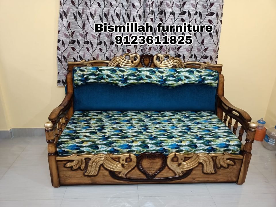 Shagun wooden sofa cum bed  uploaded by Bismillah furniture on 3/5/2022