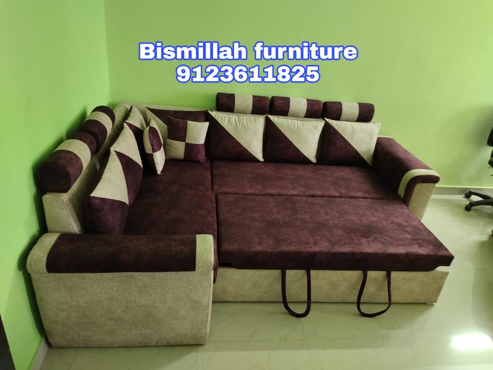 L shaped sofa cum bed  uploaded by Bismillah furniture on 3/5/2022