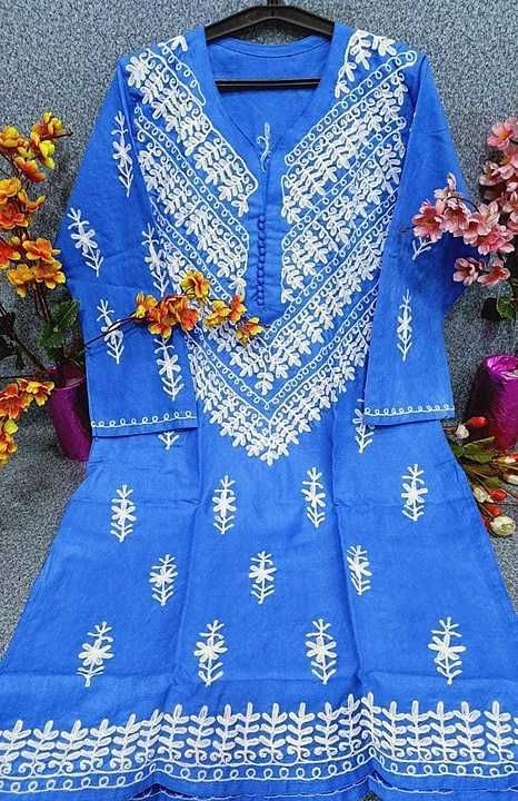 Cotton kurti uploaded by Morme chikan on 10/12/2020