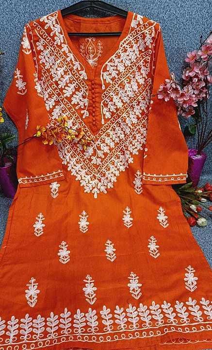 Cotton kurti uploaded by Morme chikan on 10/12/2020