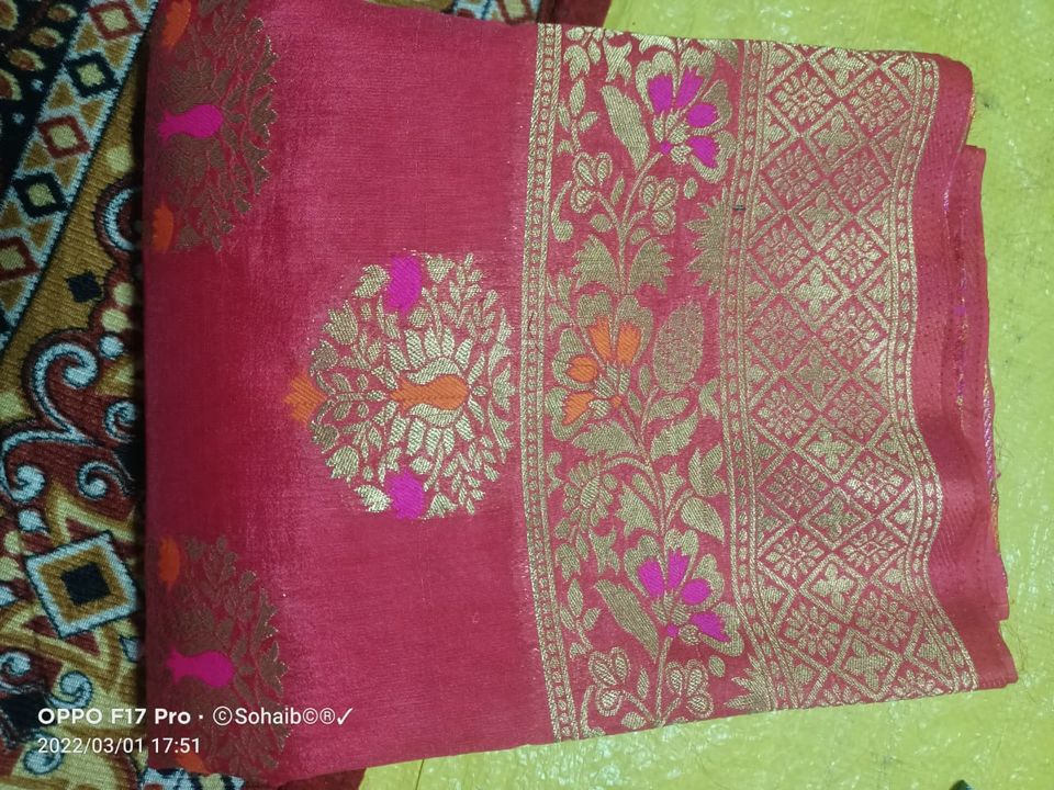 Peure silk saree upada uploaded by business on 3/6/2022