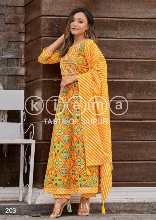 Long suit pant with dupatta uploaded by business on 3/6/2022