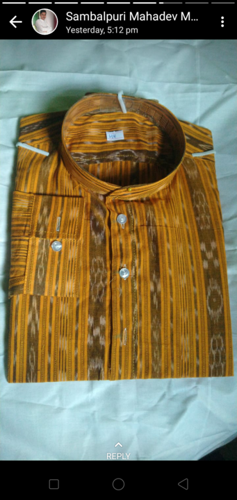 Post image I want 10 pieces of Sambalpuri Handloom shirt .