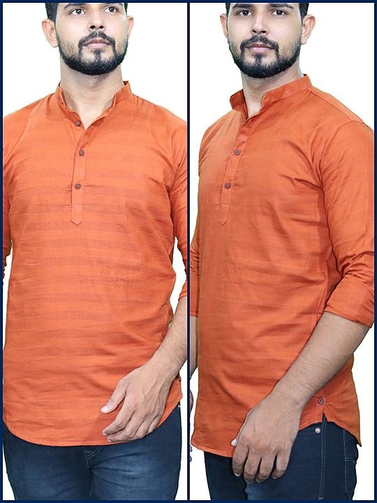 Mens casual short kurta uploaded by Cottonconn on 10/12/2020