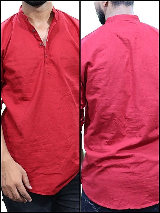 Mens casual short kurta uploaded by business on 10/12/2020