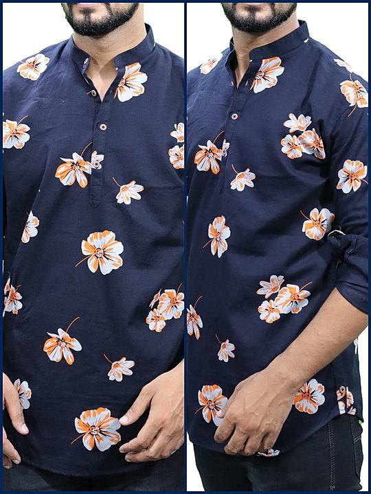 mens casual short kurta uploaded by business on 10/12/2020
