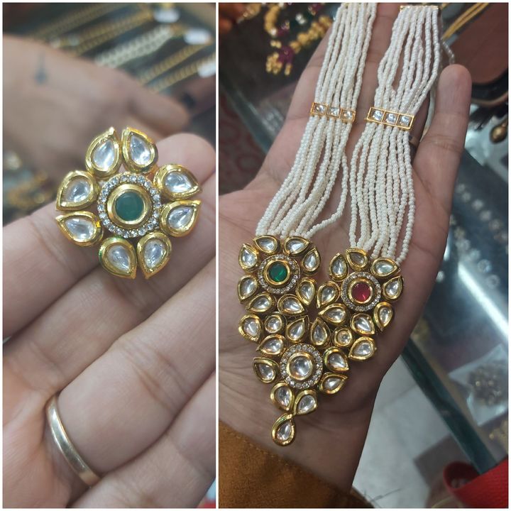 Long kundan necklace  uploaded by Exclusive_jewellery on 3/7/2022