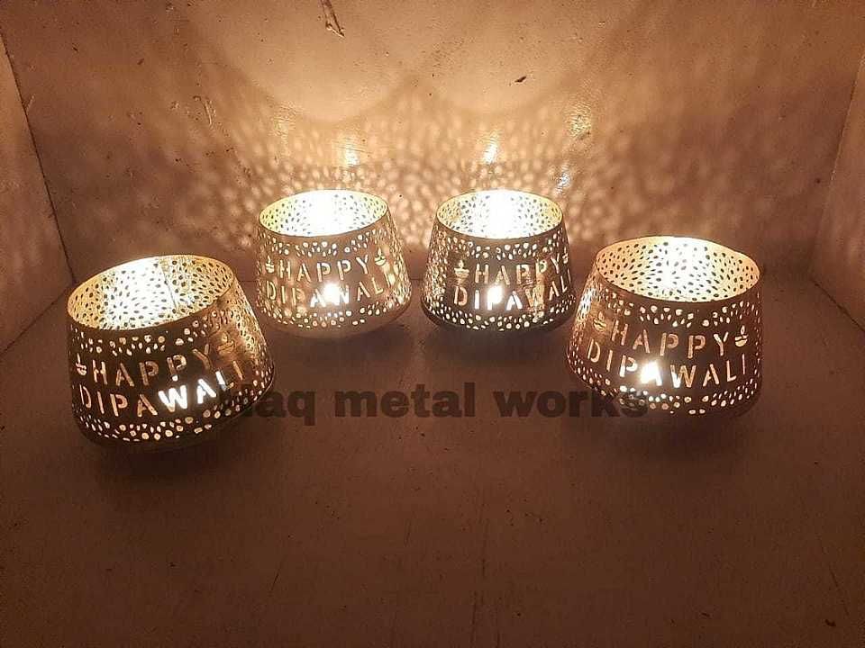Diwali diya holder metal uploaded by business on 10/12/2020