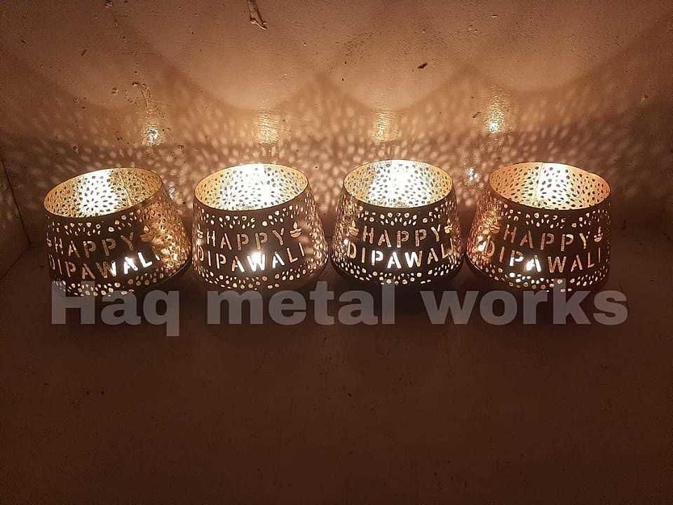 Diwali diya holder metal uploaded by Luttic on 10/12/2020