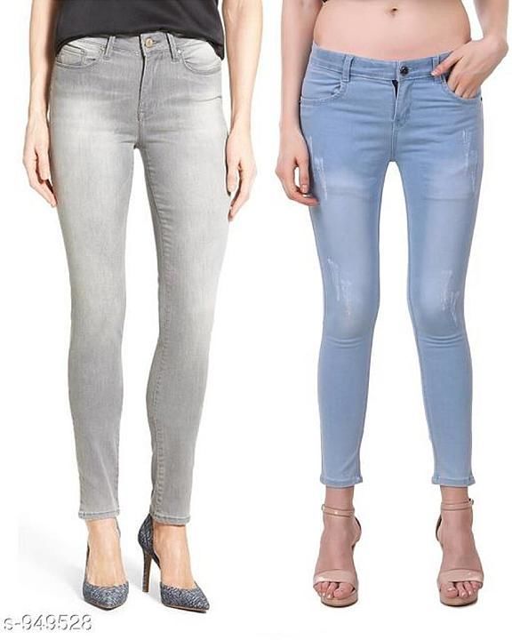Aria Stylish Denim Solid Women’s Jeans Combo uploaded by business on 10/12/2020