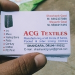 Business logo of Acg textiles