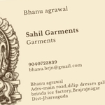 Business logo of Sahil gatments