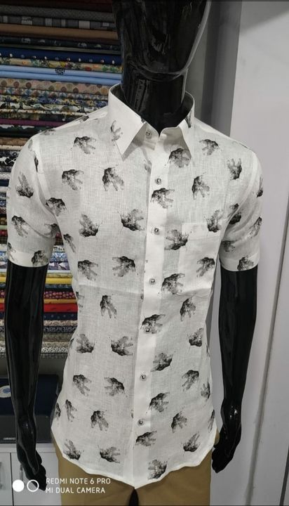 Linen printed shirt uploaded by business on 3/7/2022