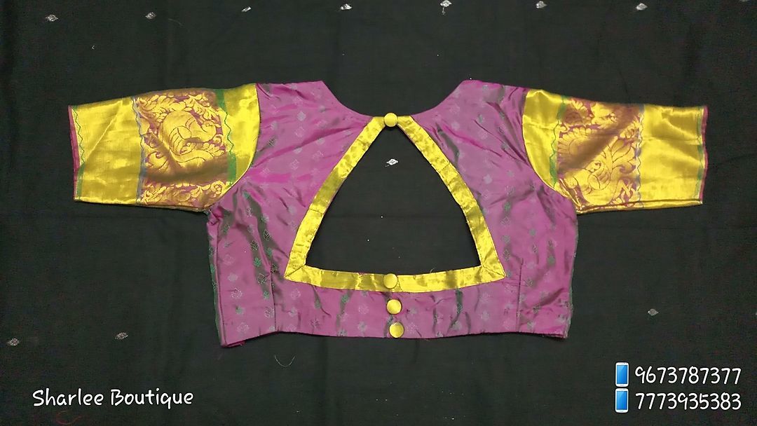 Triangle shape back desing blouse uploaded by business on 10/12/2020