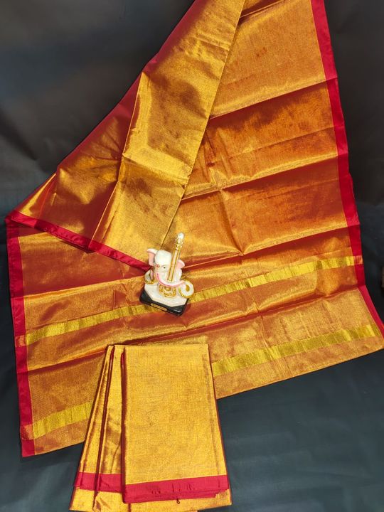 Uppada tissue cotton sarees uploaded by business on 3/8/2022
