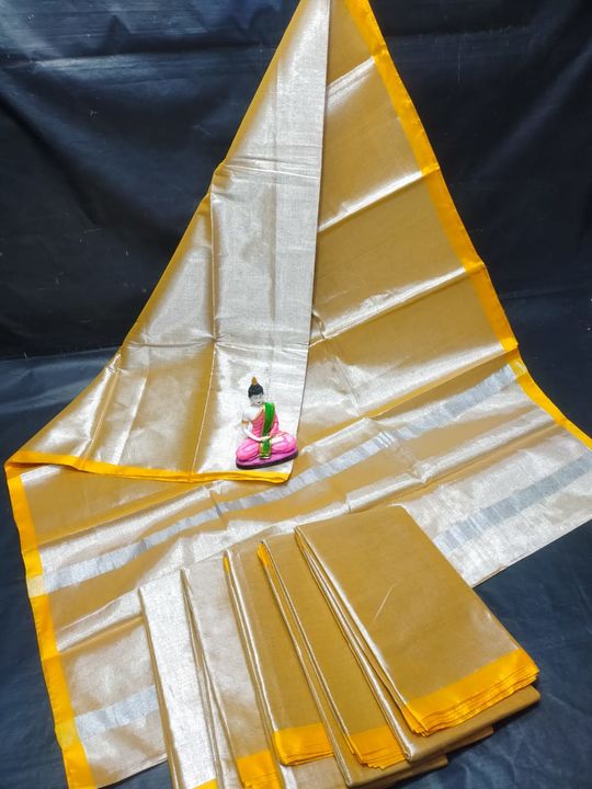 Uppada tissue cotton sarees uploaded by business on 3/8/2022