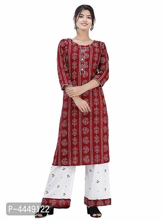 Post image Elegant Rayon Bandhej Printed Kurtis With Palazzo Set

Fabric: Rayon
Type: Kurta Bottom Set
Style: Printed
Design Type: Straight
Sizes: M (Bust 38.0 inches), L (Bust 40.0 inches), XL (Bust 42.0 inches), 2XL (Bust 44.0 inches)
Returns:  Within 7 days of delivery. No questions asked
680
G