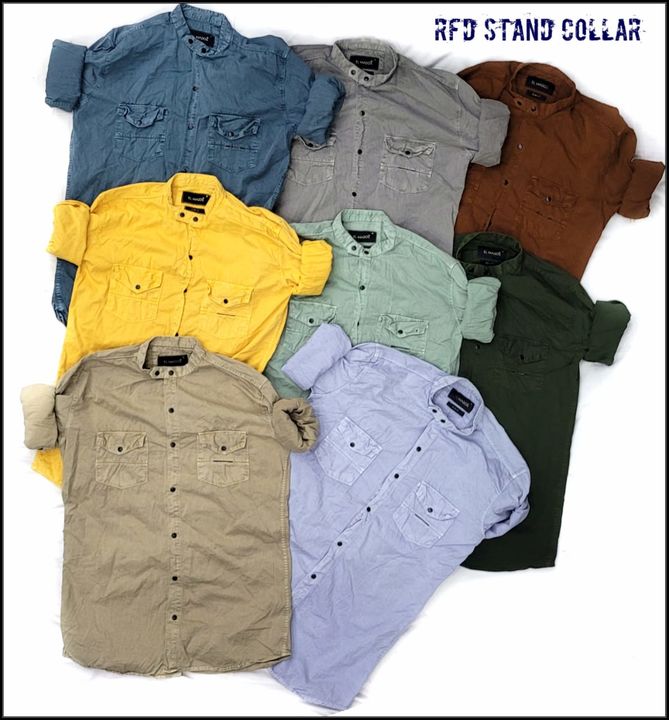 Post image 100% cotton premium shirts. 
Rfd shirts
Double pockets
Trending shirts.