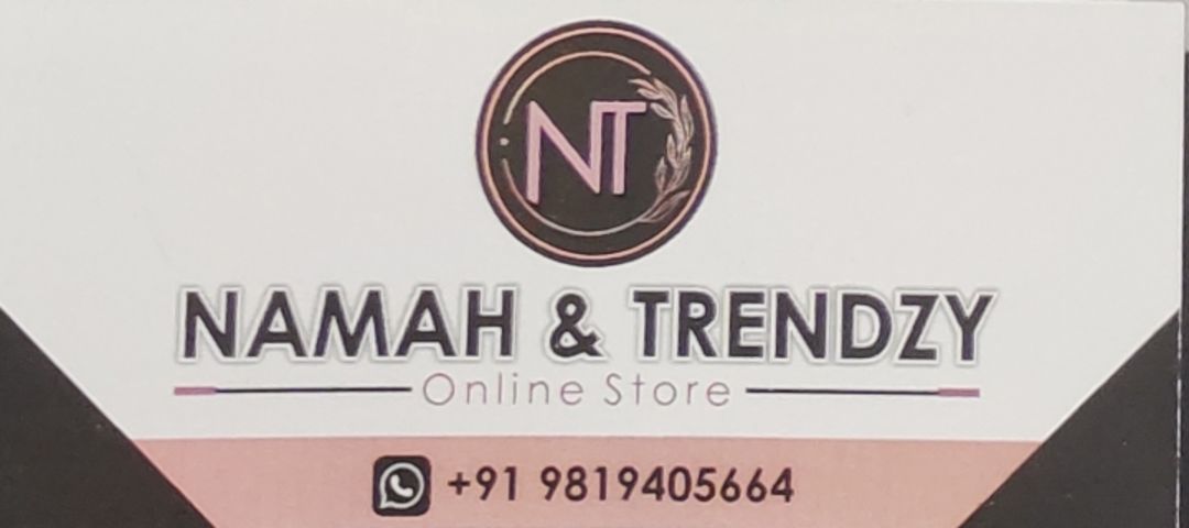 Visiting card store images of Namah & Trendzy