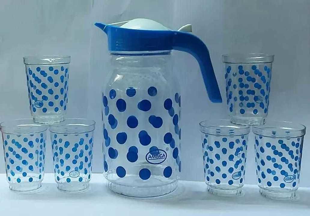 Combo jug glass  6×1 set uploaded by B.L. traders on 10/12/2020