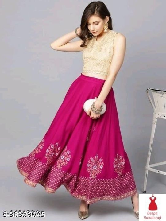 Pink skirt uploaded by Manisha skirts on 3/9/2022