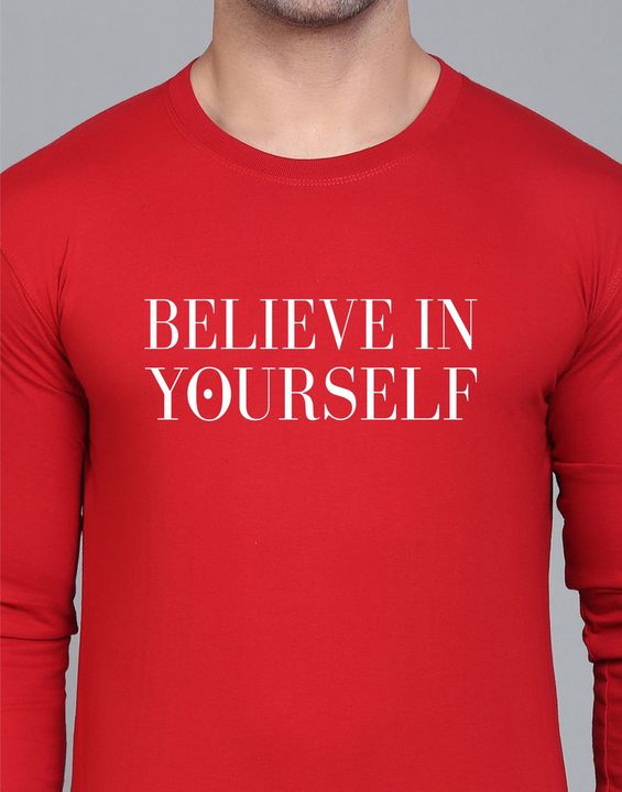 Believe In YourSelf - Premium Quality Poly Cotton T-shirt  uploaded by Maitri Enterprise on 3/9/2022