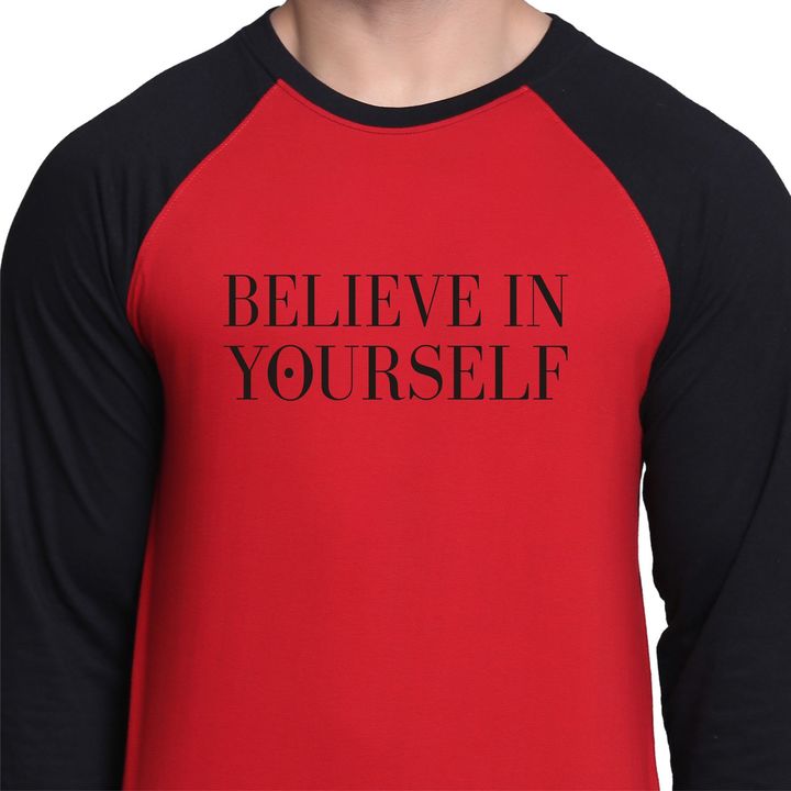 Believe in YourSelf - Premium Quality Poly Cotton T-shirt -Raglan Pattern  uploaded by business on 3/9/2022