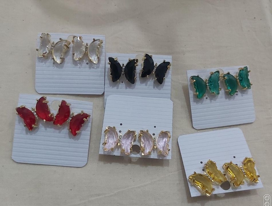 Crystal butterfly earrings  uploaded by Rv Hub on 3/10/2022