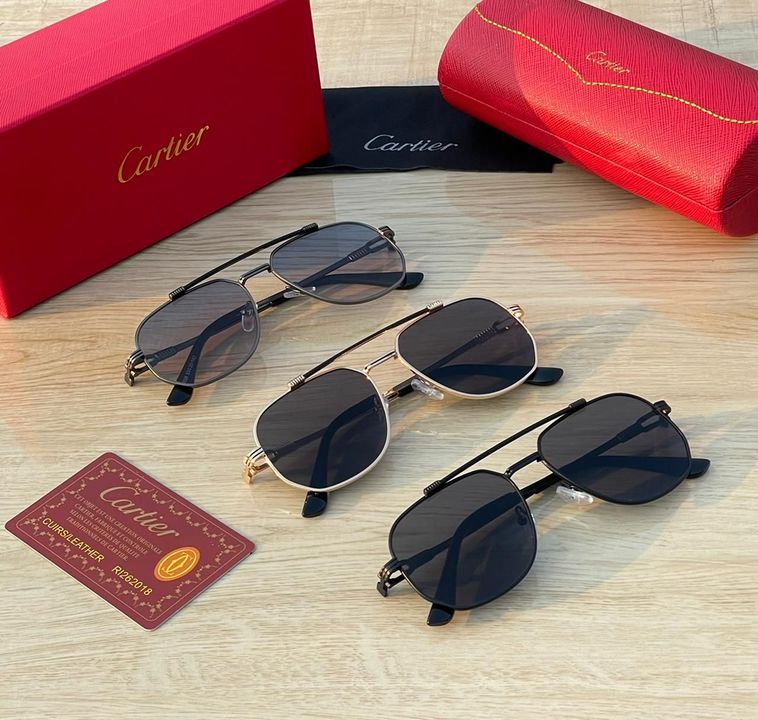 Post image *👉LATEST CARTIER 😎**👉 BRAND-🔥**👉UNISEX🕶**👉7A QUALITY💯**👉UV PROTECT 💯**👉WITH (IND)BRAND BOX📦550/- ONLY✅**👉WITH OG BRAND KIT 750/- ONLY**👉SHIPPING EXTRA✔️*	*👉START BOOKING😎*