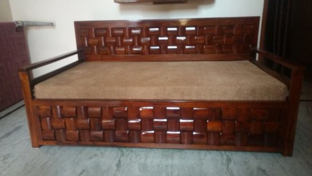 Teak wood sofa cumbed uploaded by Ansari furniture and interior on 3/10/2022