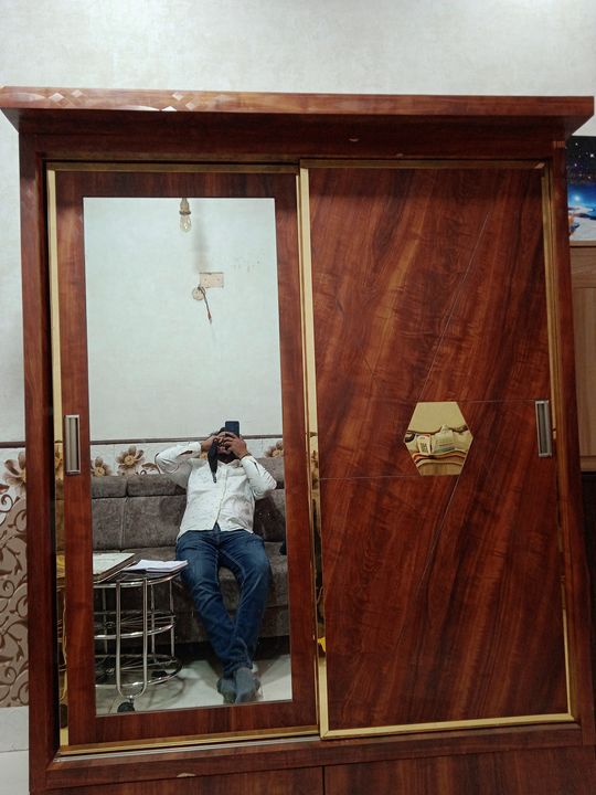 Sliding door glass wardrobe uploaded by Ansari furniture and interior on 3/10/2022