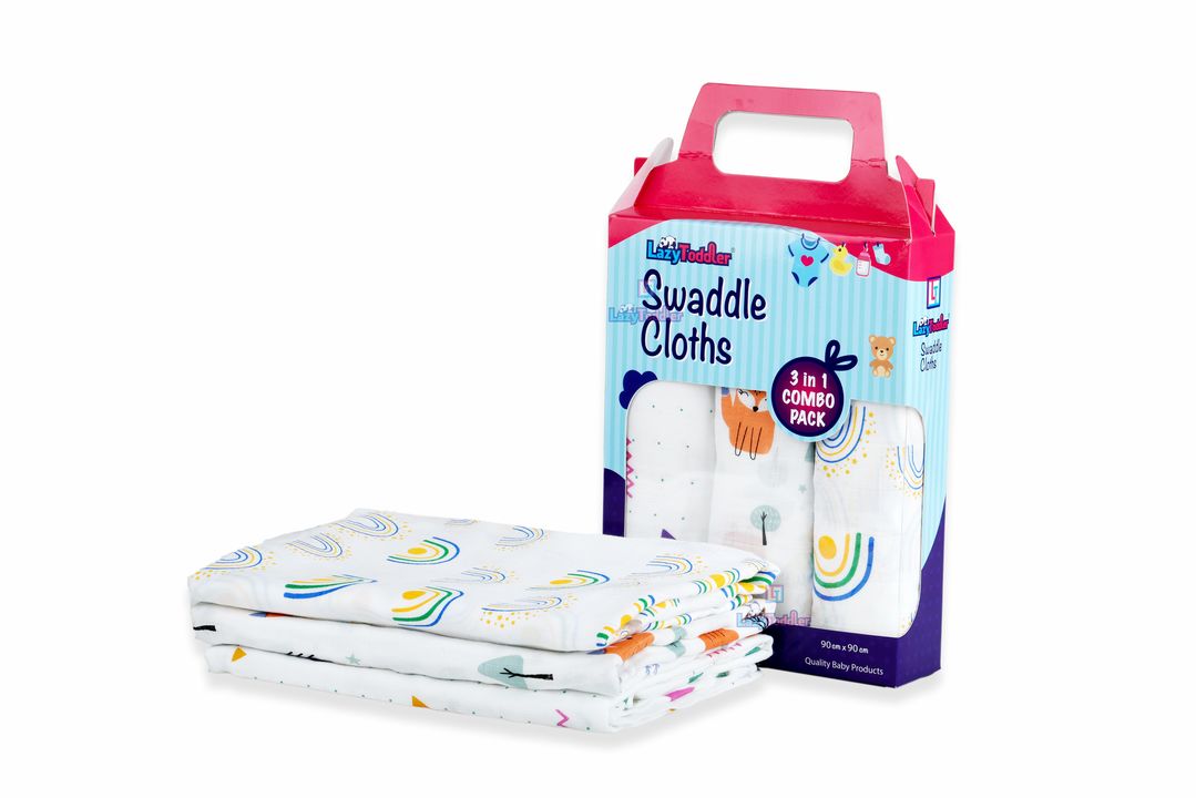 Post image LazyToddler organic muslin swaddles for newborn, can be use as swaddle, burp cloth, changing mat, nursing cover, towel. Suitable for babies age 0 - 8 months.