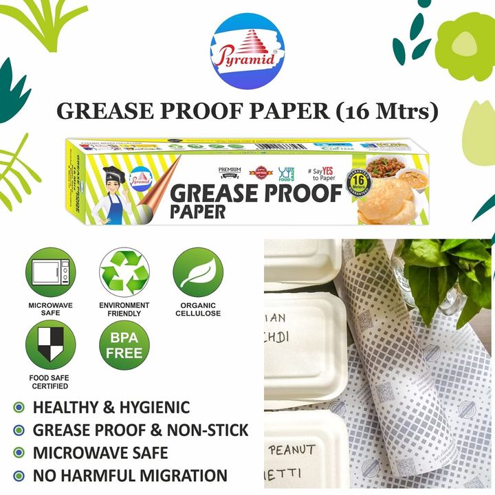 Pyramid Greaseproof Paper Roll, Size 16 Mtrs, 1 Pcs

 uploaded by Plus Creations Pvt Ltd on 3/10/2022
