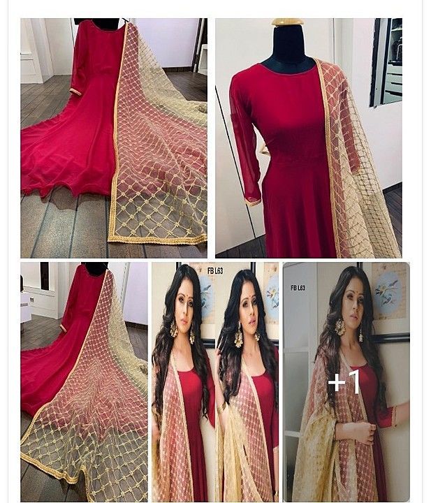 Gown with dupatta uploaded by business on 10/13/2020