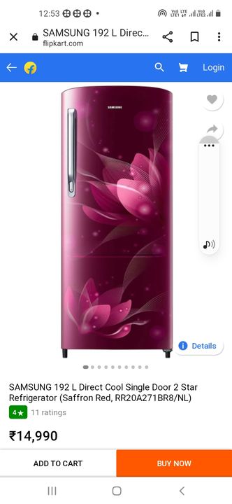 192Lt refrigerator  uploaded by Electronics on 3/10/2022