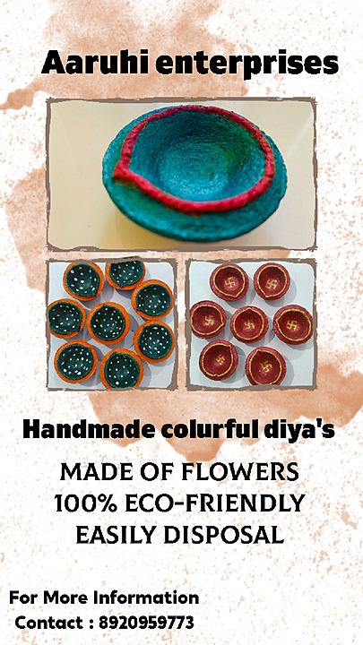 Handmade colourful diya  uploaded by Aaruhi Enterprises  on 10/13/2020