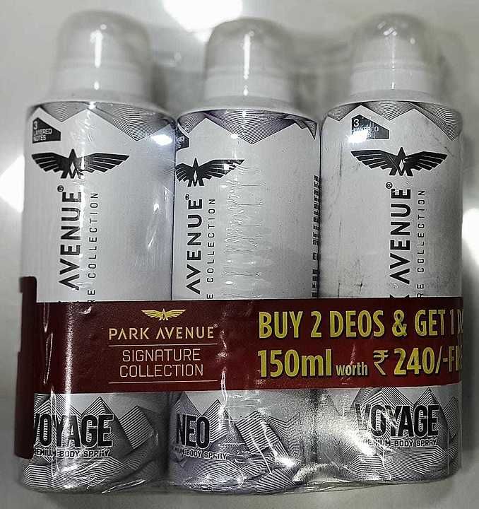 Park Avenue VOYAGE Deo SET original price 480/-
Wholesale prices 350/- uploaded by Noneofyourbusiness on 10/13/2020