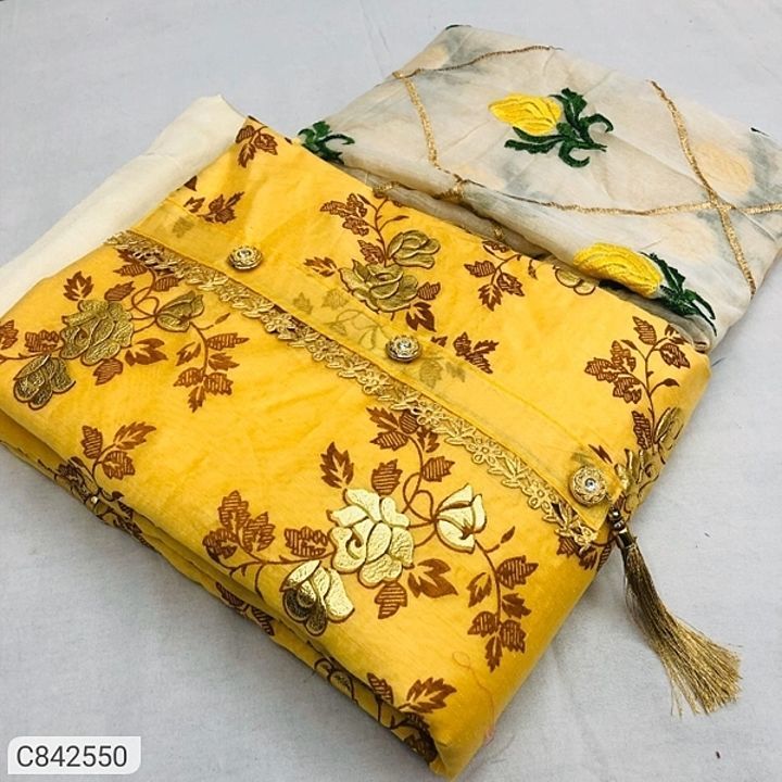 *Catalog Name:* Latest Chanderi Embroidered Work Dress Materials

*Details:*
Description: It has 1 P uploaded by Your trust your brand on 10/13/2020