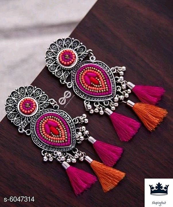 Catalog Name:*Feminine Beautiful Earrings*
Base Metal: Brass
Plating: Oxidised Silver
Stone Type: Ar uploaded by business on 10/13/2020