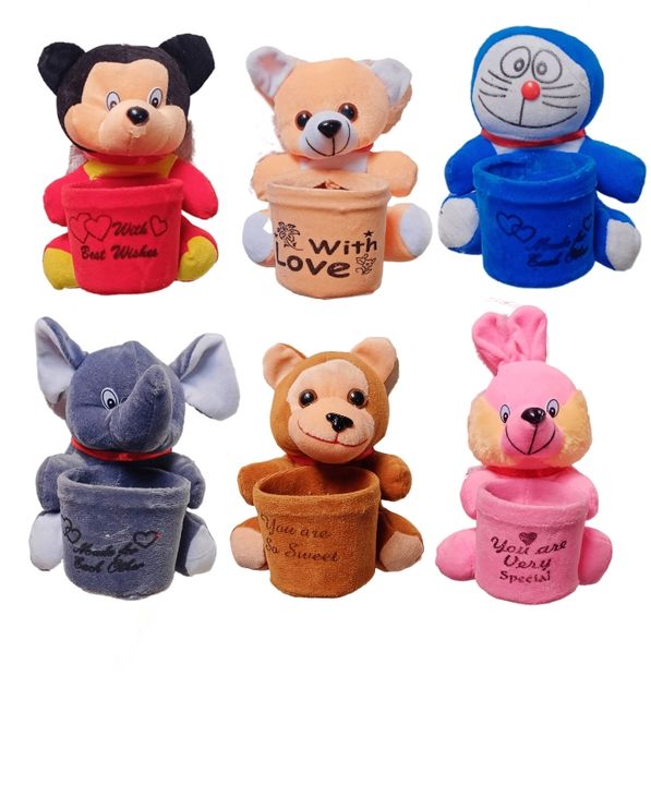 Mickey mouse, teddy bear, doremon, elephant, monkey & rabbit Pen stand  uploaded by RIRU ART on 3/11/2022