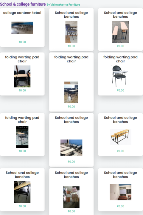School Benche student chairs Manufacturer uploaded by business on 3/11/2022