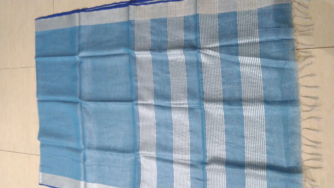 Tissue linen saree  uploaded by Aastha Handloom on 3/11/2022