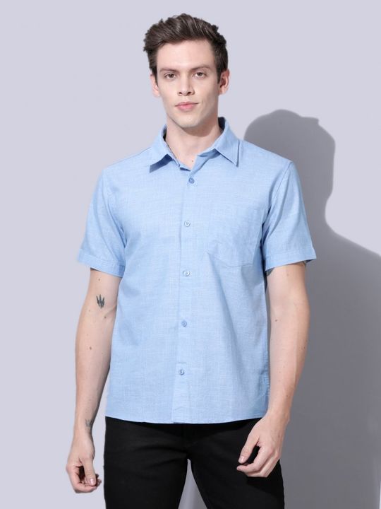 Superio lightblue  linen shirt uploaded by Online low price store on 3/12/2022