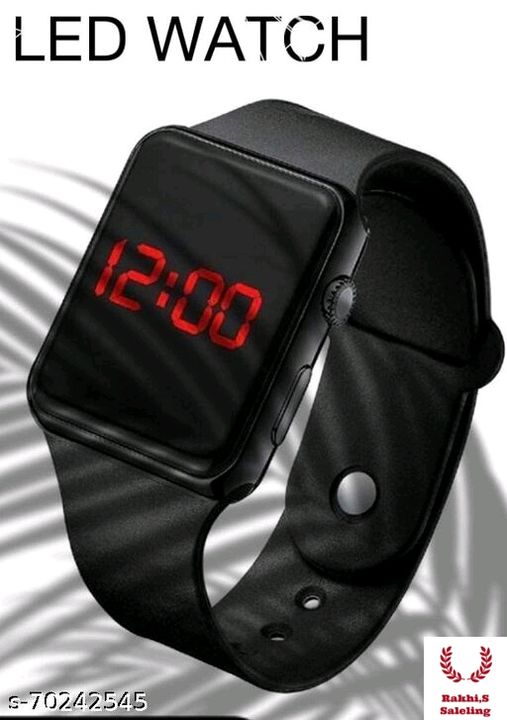  
Name: Black New Trendy Stylish Digital watchB uploaded by Rakhi,s sale on 3/12/2022