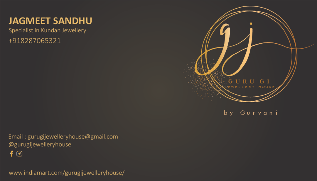 Visiting card store images of Guru Gi Jewellery House