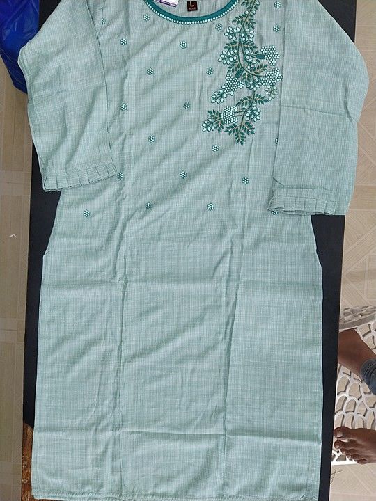 Hand work cotton kurti uploaded by business on 10/13/2020